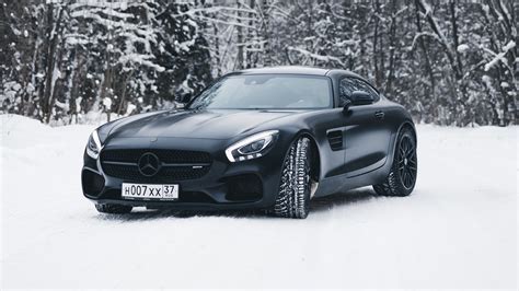 Black Mercedes Amg Gt In Snow 4k, HD Cars, 4k Wallpapers, Images ...