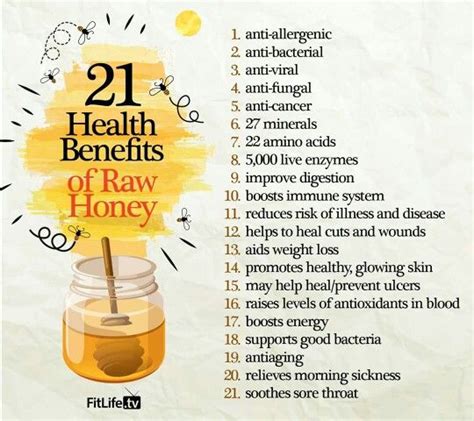 21 Health Benefits of Raw Honey | Honey health benefits, Raw honey ...