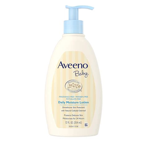 Amazon.com : Aveeno Baby Daily Moisture Lotion, Fragrance Free, 12 ...