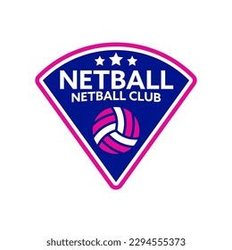 Netball Emblem Logo Template Sport Logo Stock Vector (Royalty Free ...