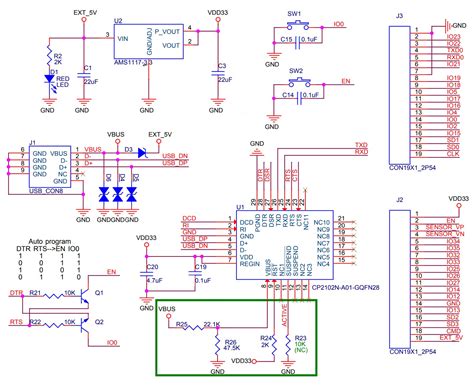 Esp32 Wroom 32 Development Board Schematic