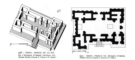 Eridu, temple/maison du chef, Obeid (5100-3700): maisons tripartites ...