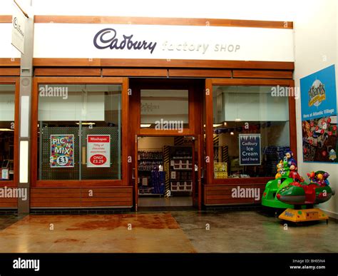 Cadbury factory shop, Atlantic Village, Bideford, Devon Stock Photo - Alamy