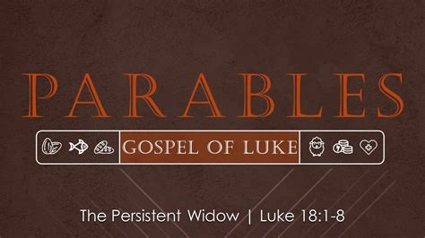 Parables: The Persistent Widow- Luke 18:1-8 - YouTube