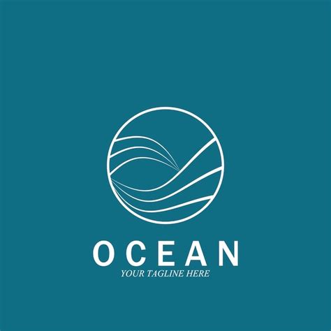 Premium Vector | Ocean wave sea logo vector illustration design template