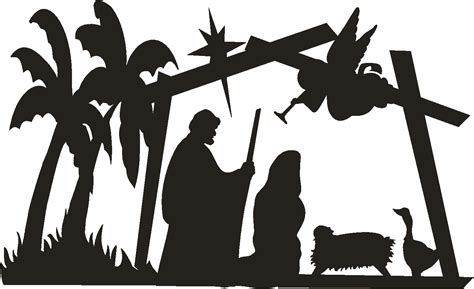 Free Nativity Silhouette Svg, Download Free Nativity Silhouette Svg png ...