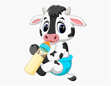 #cute #calf #milk #freetoedit - Cute Baby Cow Cartoon , Free ...