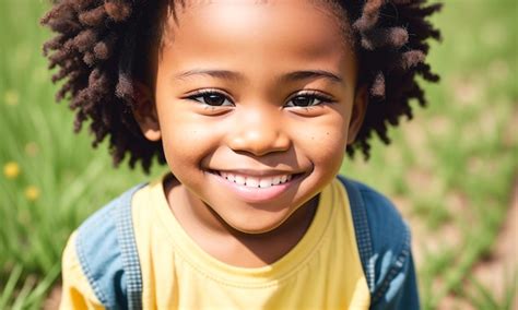 Premium AI Image | Portrait of cute african american little kid boy ...