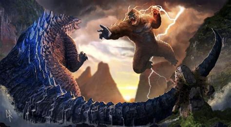 King Kong vs Godzilla by @chipray : GODZILLA