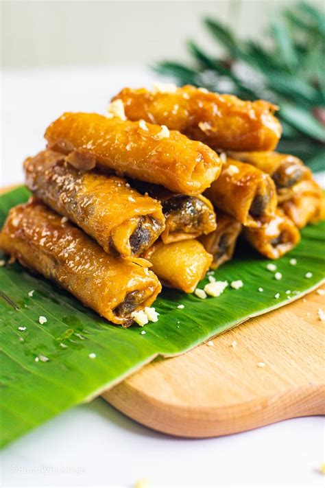 Kamote Turon (Sweet Potato Spring Rolls) - Simply Bakings