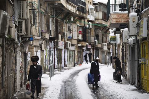 Snow Storms Continue In Israel