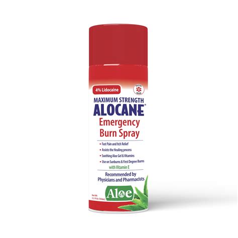 Buy ALOCANE® Emergency Burn Spray, 4% Lidocaine Max Strength Fast Pain ...