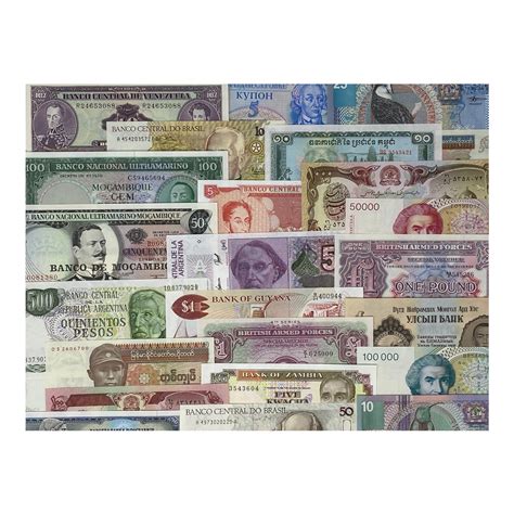 World Paper Money Collection // Set of 100 Banknotes // Uncirculated ...