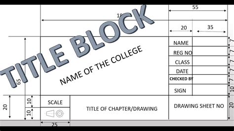 Engineering Drawings Title Block - Image to u