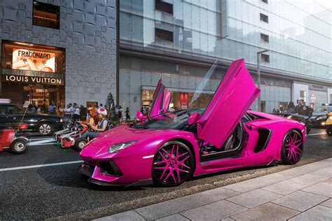 Pink Lamborghini Aventador Turns Heads In Tokyo | Carscoops