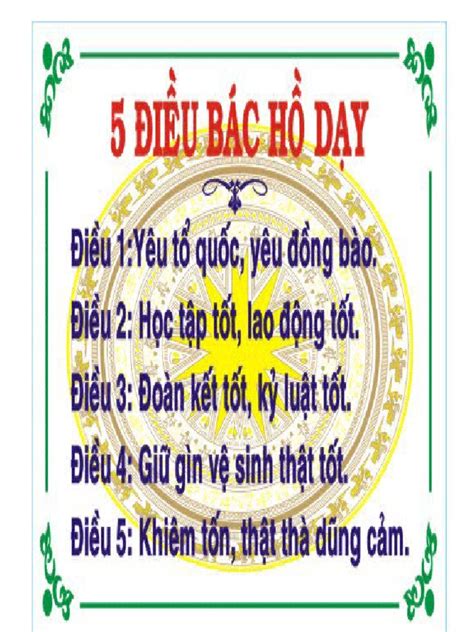 5 Dieu Bac Ho Day | PDF