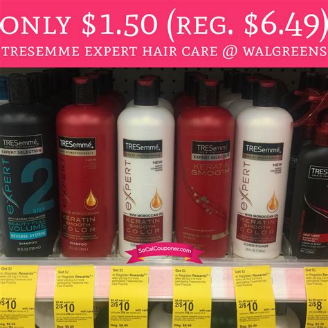 Only $1.50 (Regular $6.49) Tresemme Expert Hair Care @ Walgreens - Deal ...