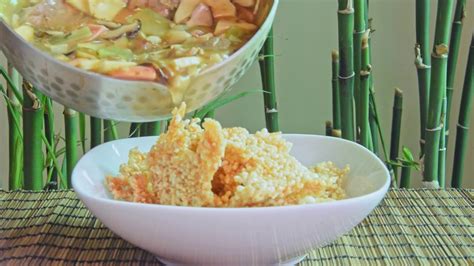 Recipe: Puffed Rice Cakes - from scratch, with Sanxian Sauce (三鲜锅巴) : r ...