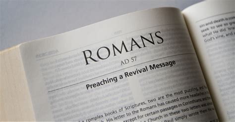 Romans - Bible Book Chapters and Summary - New International Version