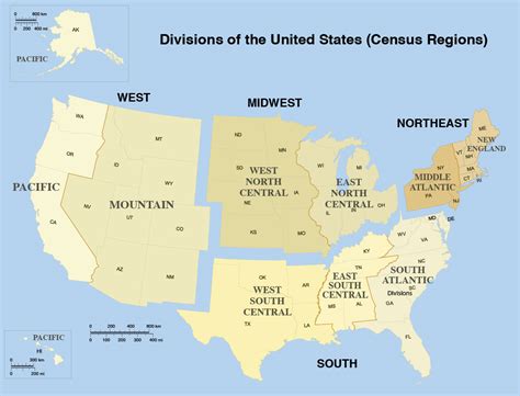 United States Map With Regions