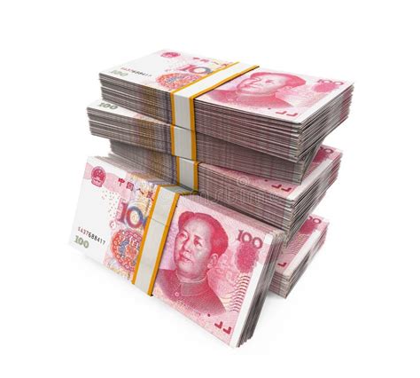 Stacks of Chinese Yuan Banknotes Stock Photo - Image of paper, greed ...