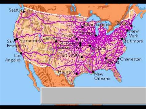 American Railroad Map