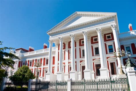 South African Parliament Buildings In Cape Town Stock Photo - Download ...