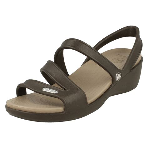 Ladies Crocs Strappy Sandal Patricia Wedge Sandal W | eBay