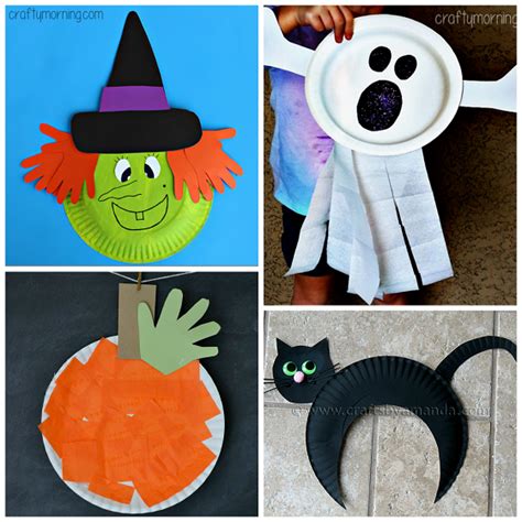 Paper Plate Crafts For Halloween