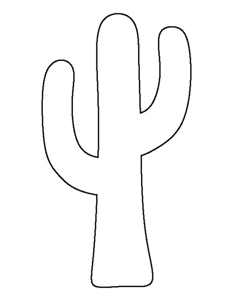 Printable Cactus Outline - Printable Word Searches