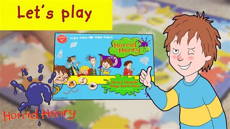 Horrid Henry's Favourite Things Board Game - YouTube