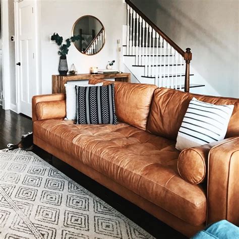 Sven Charme Tan Sofa | Leather couches living room, Couches living room ...