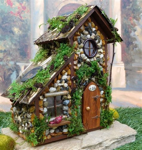 Fairy House with Solar Lights/ Fairy Cottage/ Outdoor Fairy | Etsy