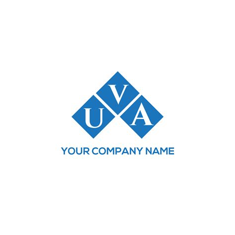 UVA letter logo design on white background. UVA creative initials ...