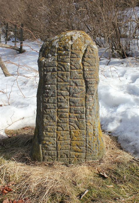 Perhaps the oldest Viking rune stone found in Södermanland, the ...