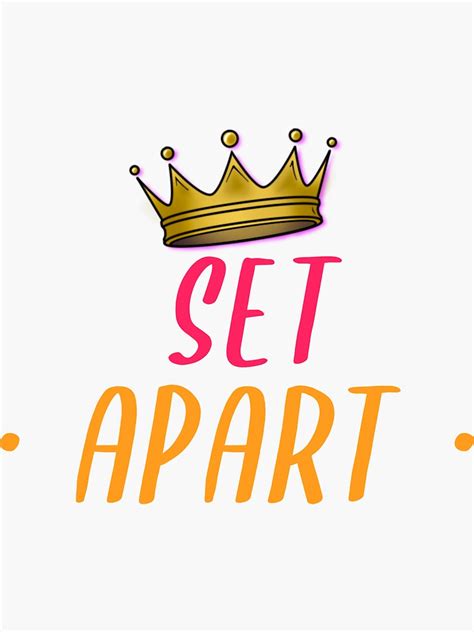 "SET APART" Sticker for Sale by SET-APART-TEES | Redbubble