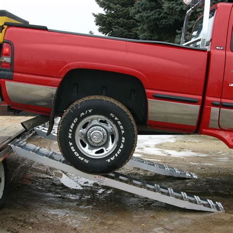 Aluminum Hook End Car Trailer Ramps - 5,000 lb. per axle Capacity ...