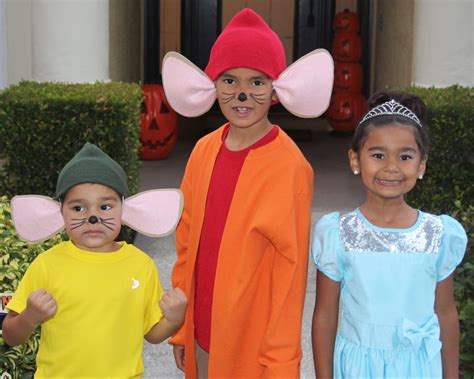 Cinderella, Jaq, & Gus Gus | Cinderella halloween costume, Diy ...