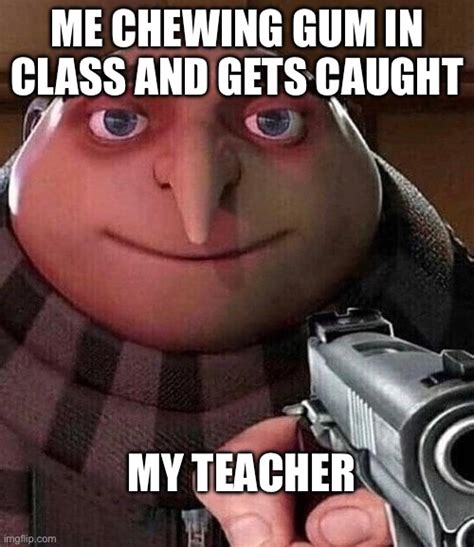 Gru Holding Gun Meme Template