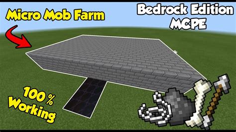 How To Make Mob Farm In Minecraft Bedrock Edition 1.17 MCPE Easy ...