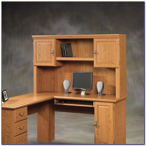 L Shaped Computer Desk With Hutch Plans - Image to u