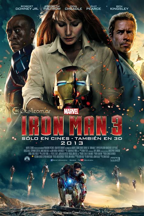 IRON MAN 3 International Poster. IRON MAN 3 Stars Robert Downey Jr. and ...