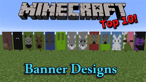 Minecraft: Top 10 Banner Designs | Cool minecraft banners, Minecraft ...