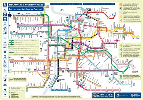 prague tram map - Google Search | Transit map, Prague tourist map ...