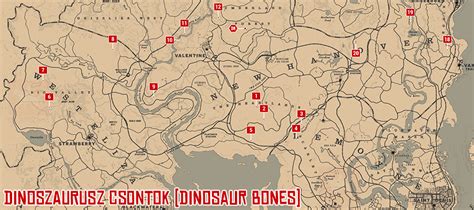 Red dead redemption 2 all dinosaur bones map - poletool