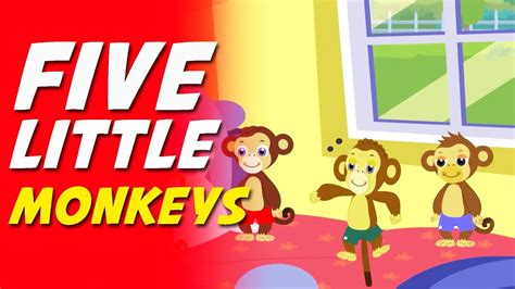 Five Little Monkeys Nursery Rhyme - YouTube