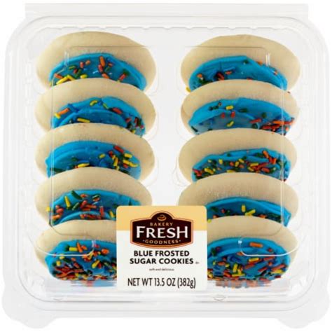 Bakery Fresh Goodness Blue Frosted Sugar Cookies, 13.5 oz - Kroger