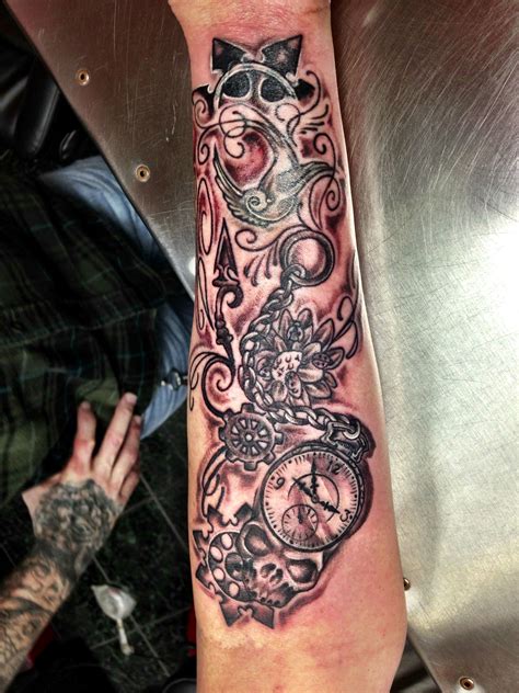 Steampunk tattoo. Done by Matt Weakland. This is on my left forearm ...