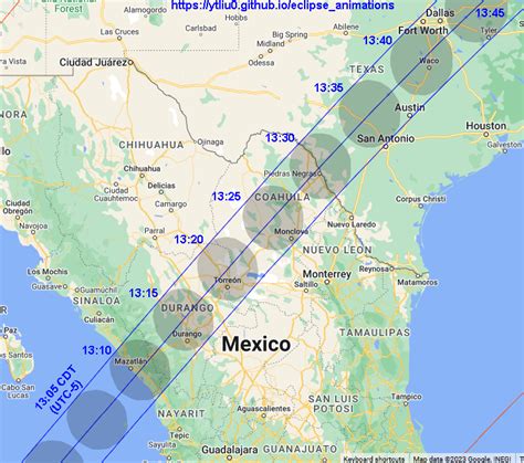 Eclipse 2024 Map Google - Shari Demetria