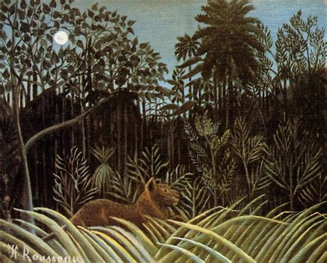 Jungle with Lion, 1904 - 1910 - Henri Rousseau - WikiArt.org